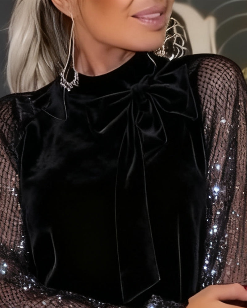 Elisavine™ | Elegant Lantern Sleeve Dress