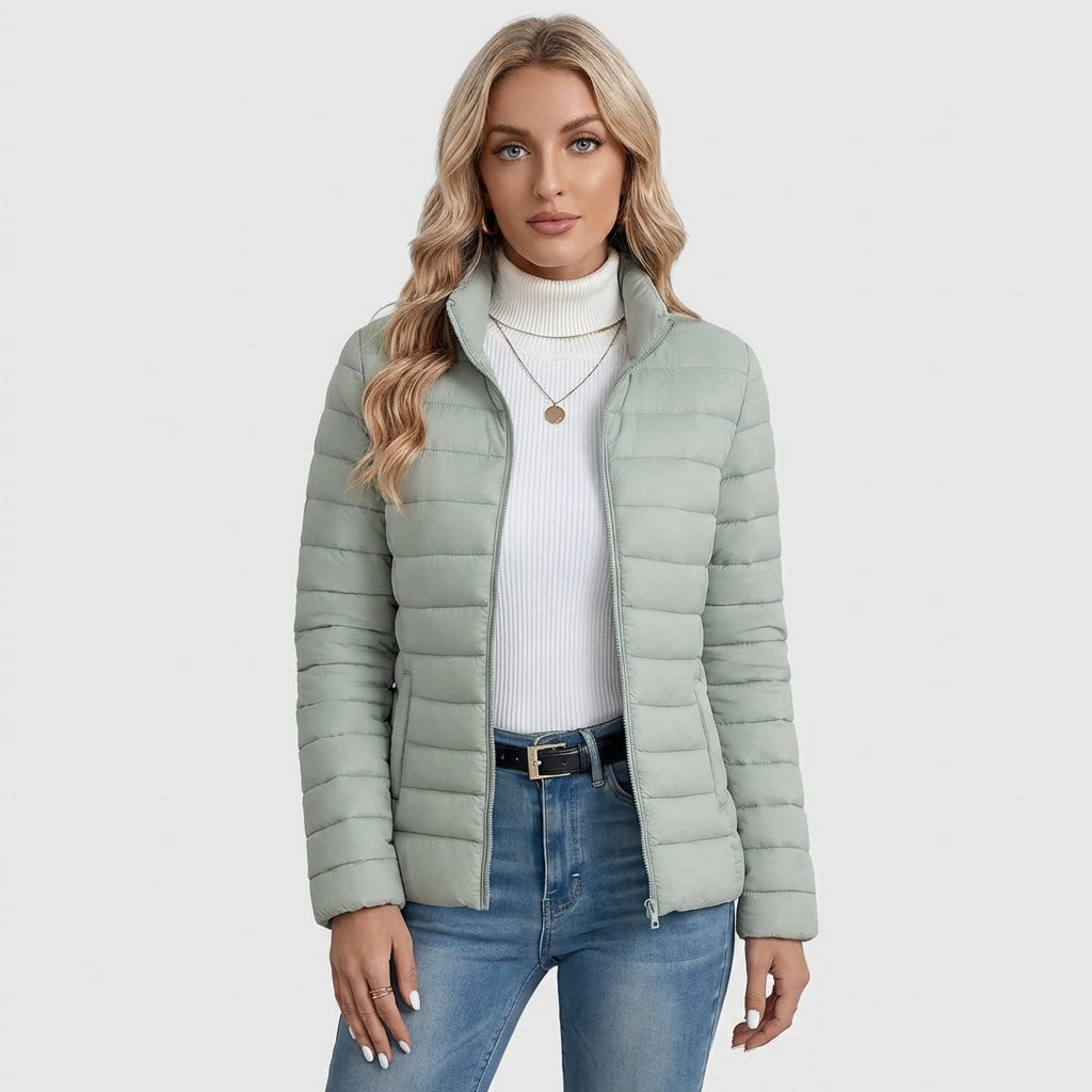 Harriet | Lightweight Stand-Collar Puffer Jacket
