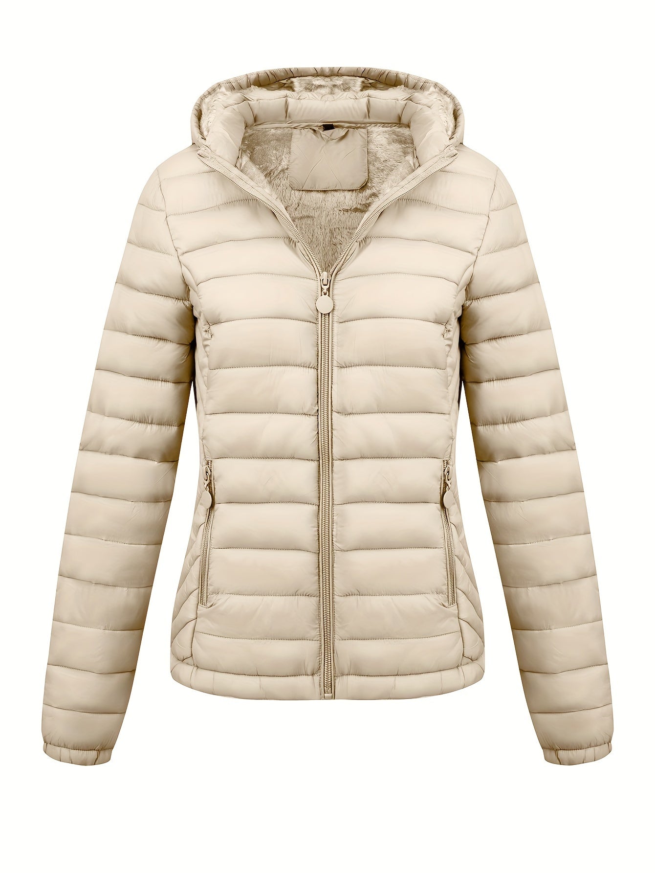 Isla | Hooded Fleece-Lined Puffer Jacket