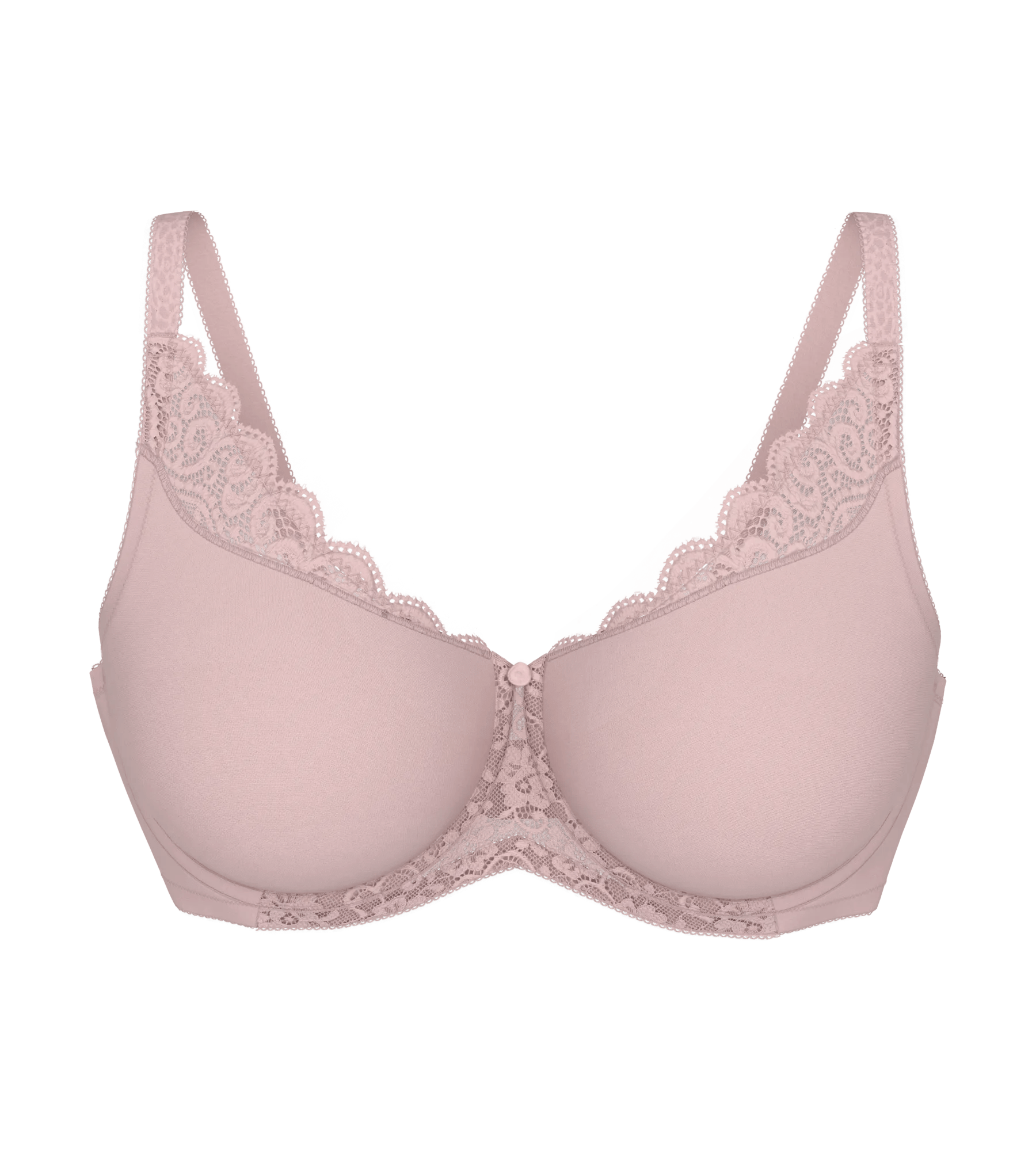 Underwired seamless minimiser bra - Amourette W01 R - 1347 Mauve rose