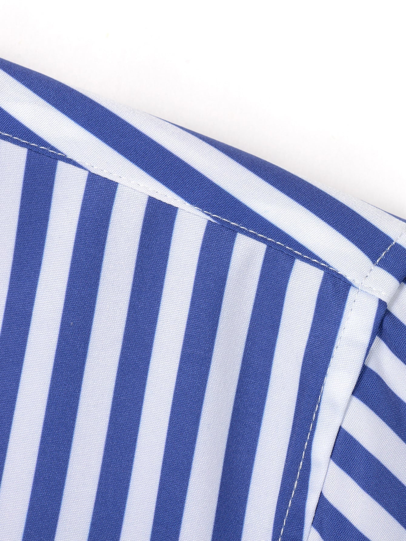 Striped Long Sleeve Button-Up Shirt with Wide Leg Slim Fit Trousers - Montaracrest