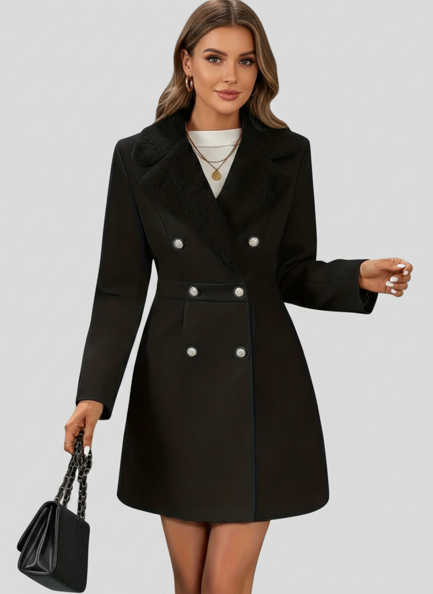 Isobel | Tailored Double-Breasted A-Line Coat