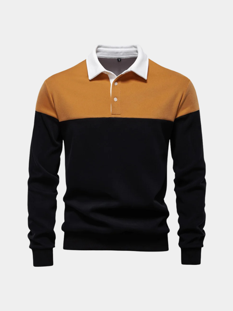 Montaracrest alpine zip polo pullover featuring a high collar and casual fit, made of soft, warm fabric in a stylish design.