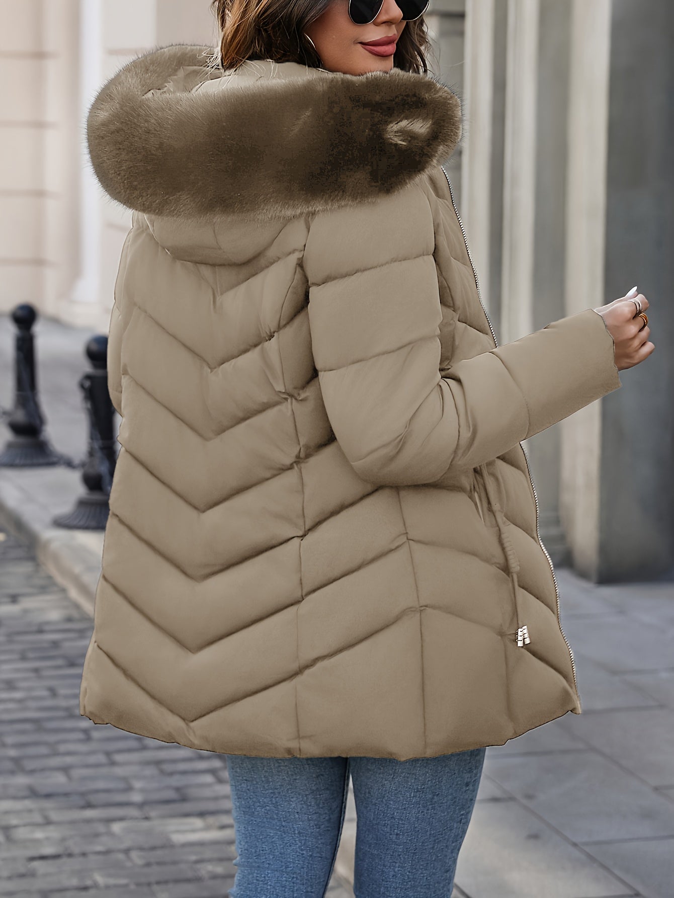 Florence | Premium Faux-Fur Hood Puffer Coat