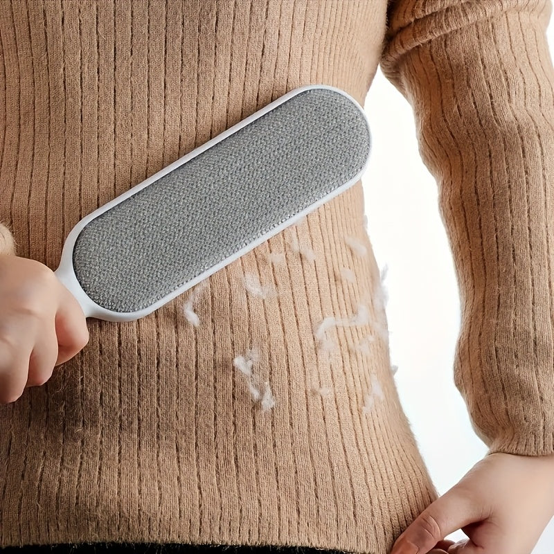 Montaracrest fabric and lint brush with bristles for removing lint, pet hair, and fuzz from clothing and upholstery.