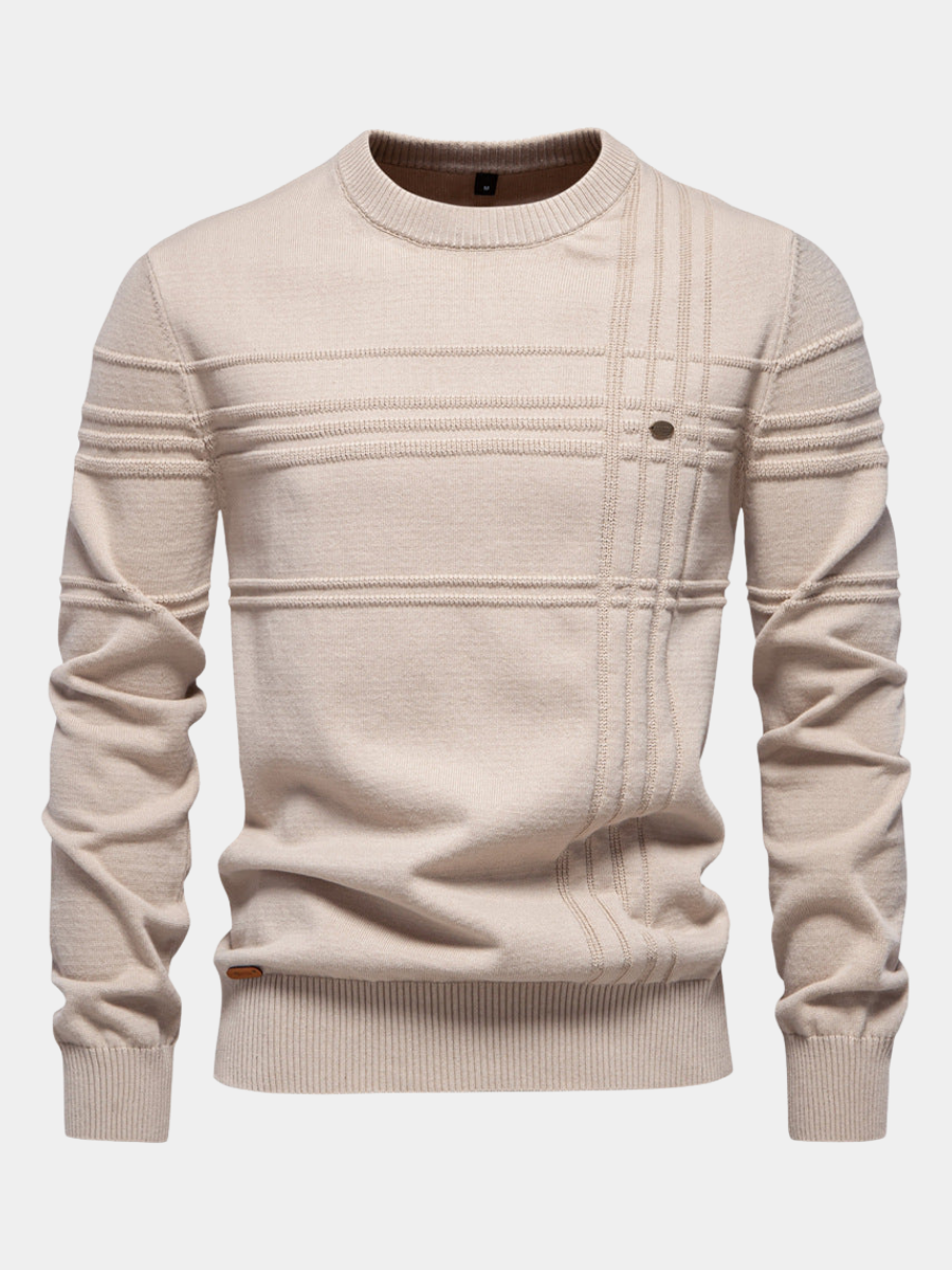Men's Elegant Knitted Pullover - Montaracrest
