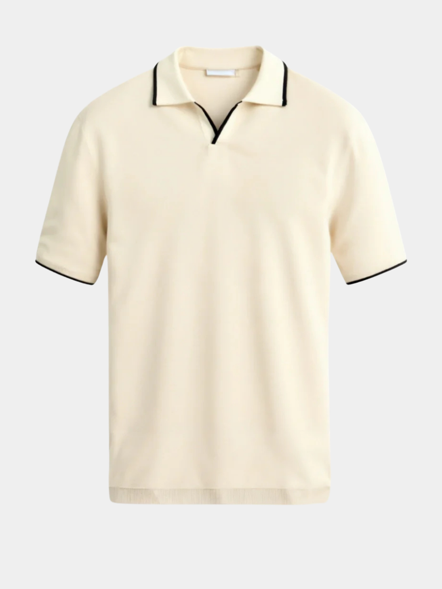 Personalized Piqué Polo Shirt with Contrasting Accents