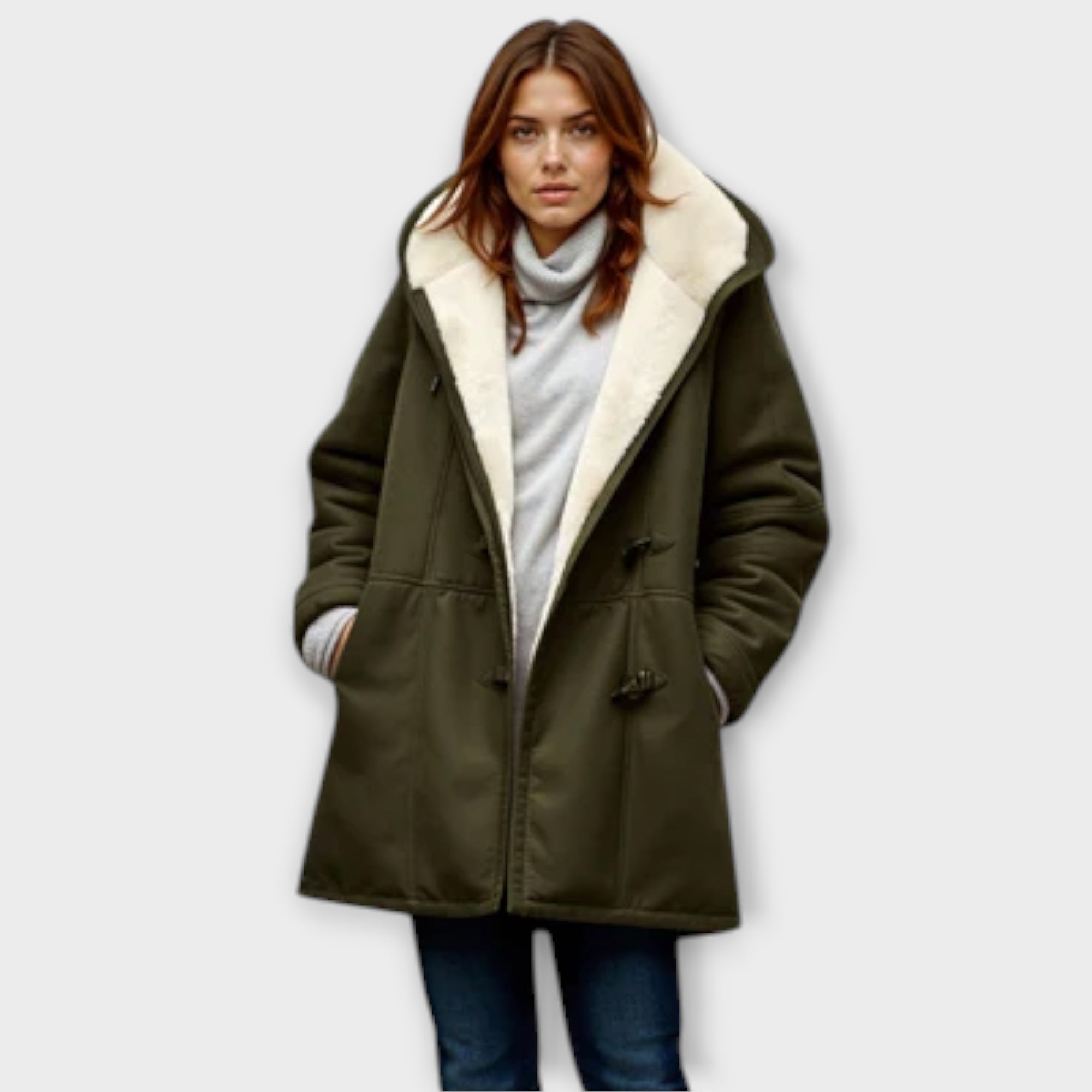 Montaracrest Antonia warm, lined fur jacket with a cozy collar and stylish design, perfect for cold weather.