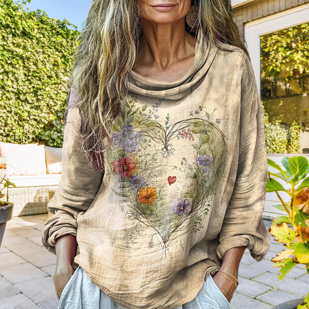 Mauri | Artful Floral Blouse