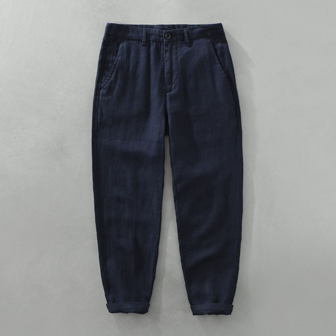 Classic Straight Linen Pants - Montaracrest