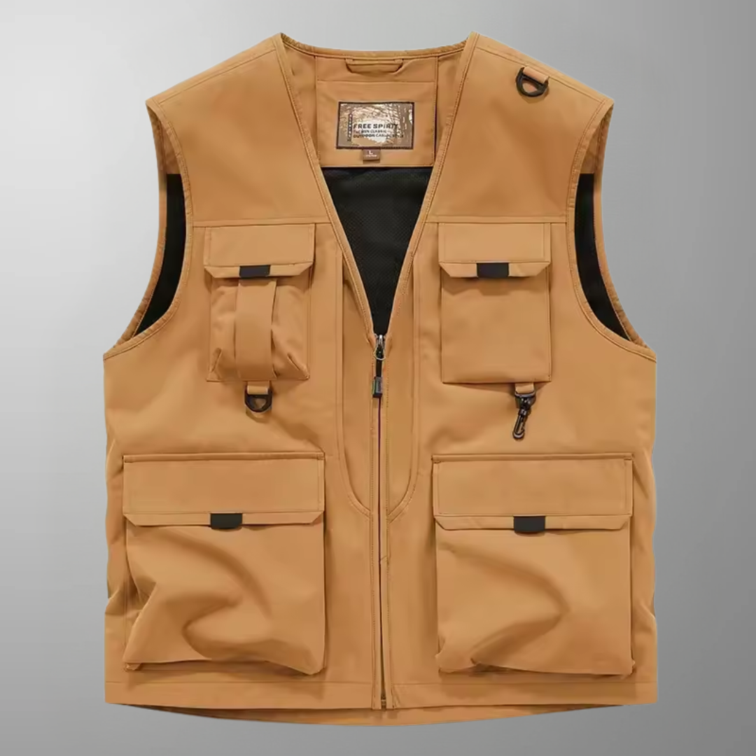Versatile Multi-Pocket Breathable Cargo Vest - Montaracrest