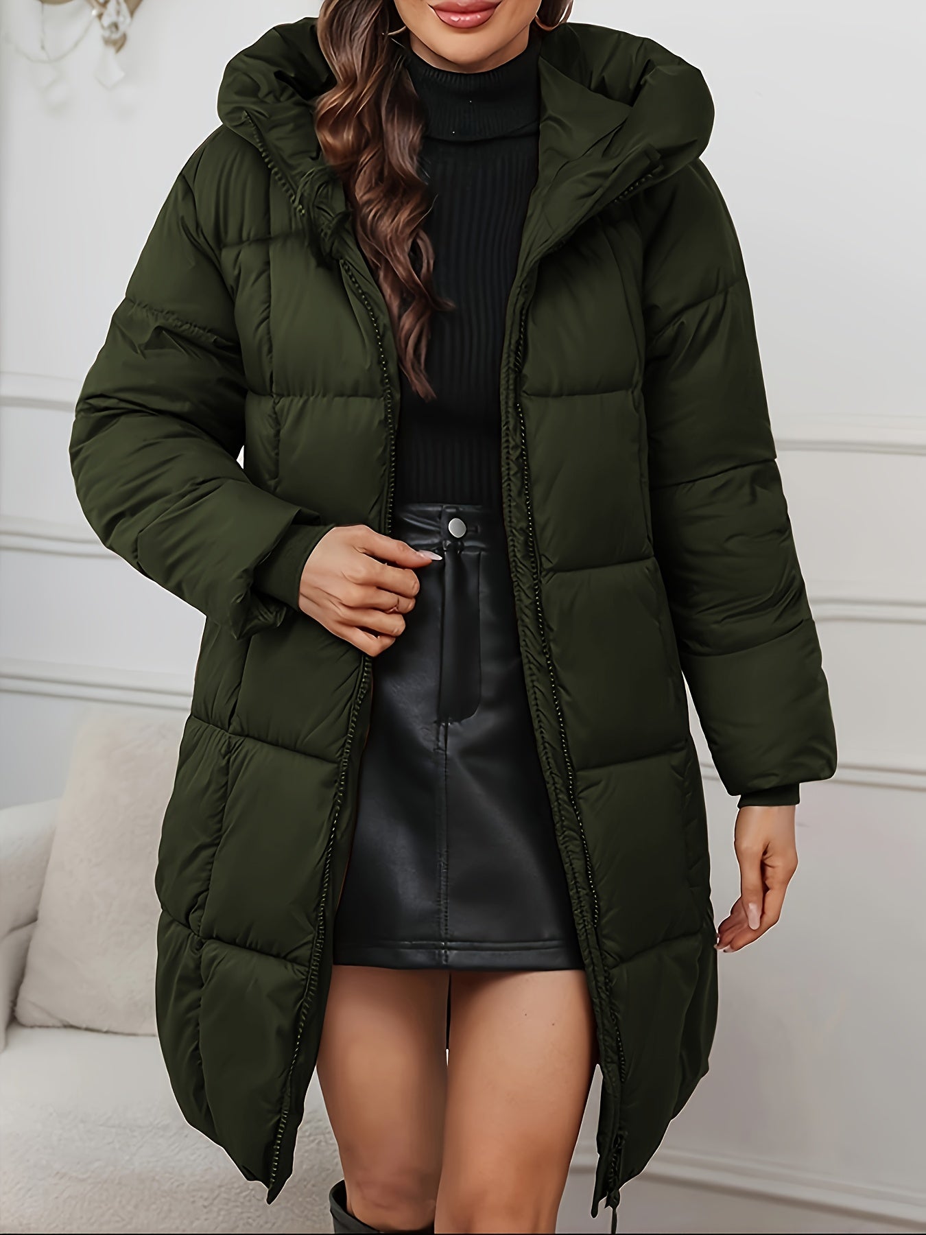 Holly | Longline Hooded Puffer Coat