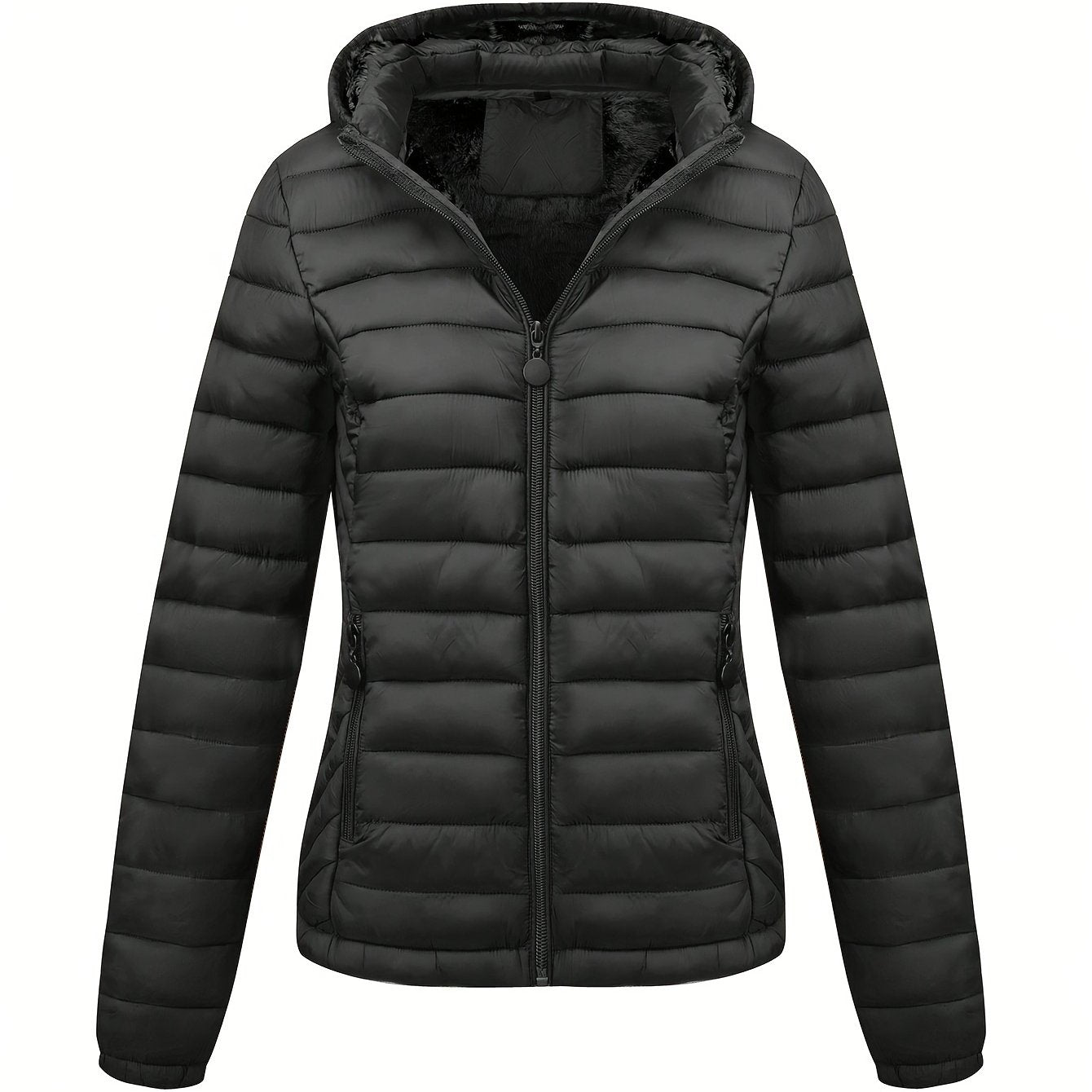 Isla | Hooded Fleece-Lined Puffer Jacket