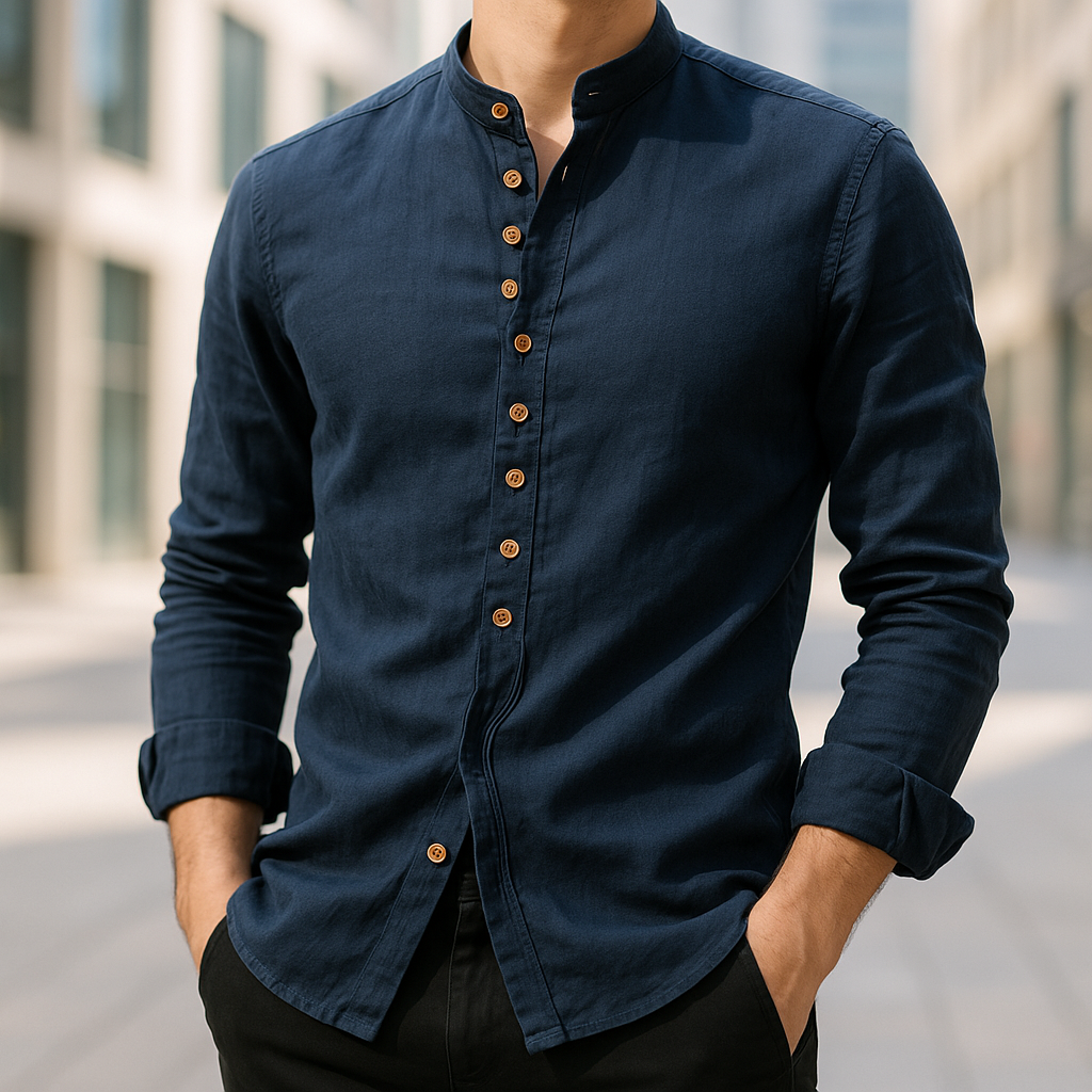 Premium Linen and Cotton Blend Shirt - Montaracrest