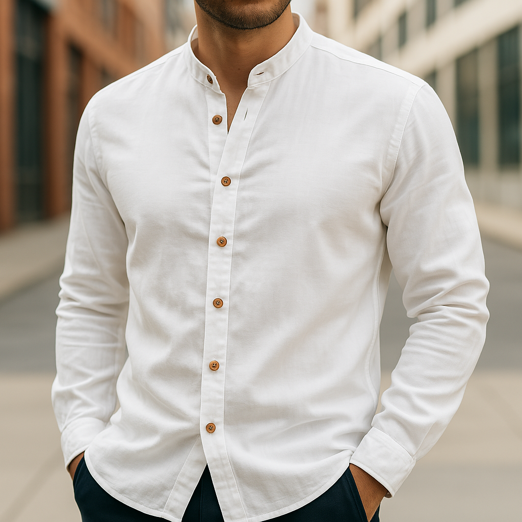 Premium Linen and Cotton Blend Shirt - Montaracrest