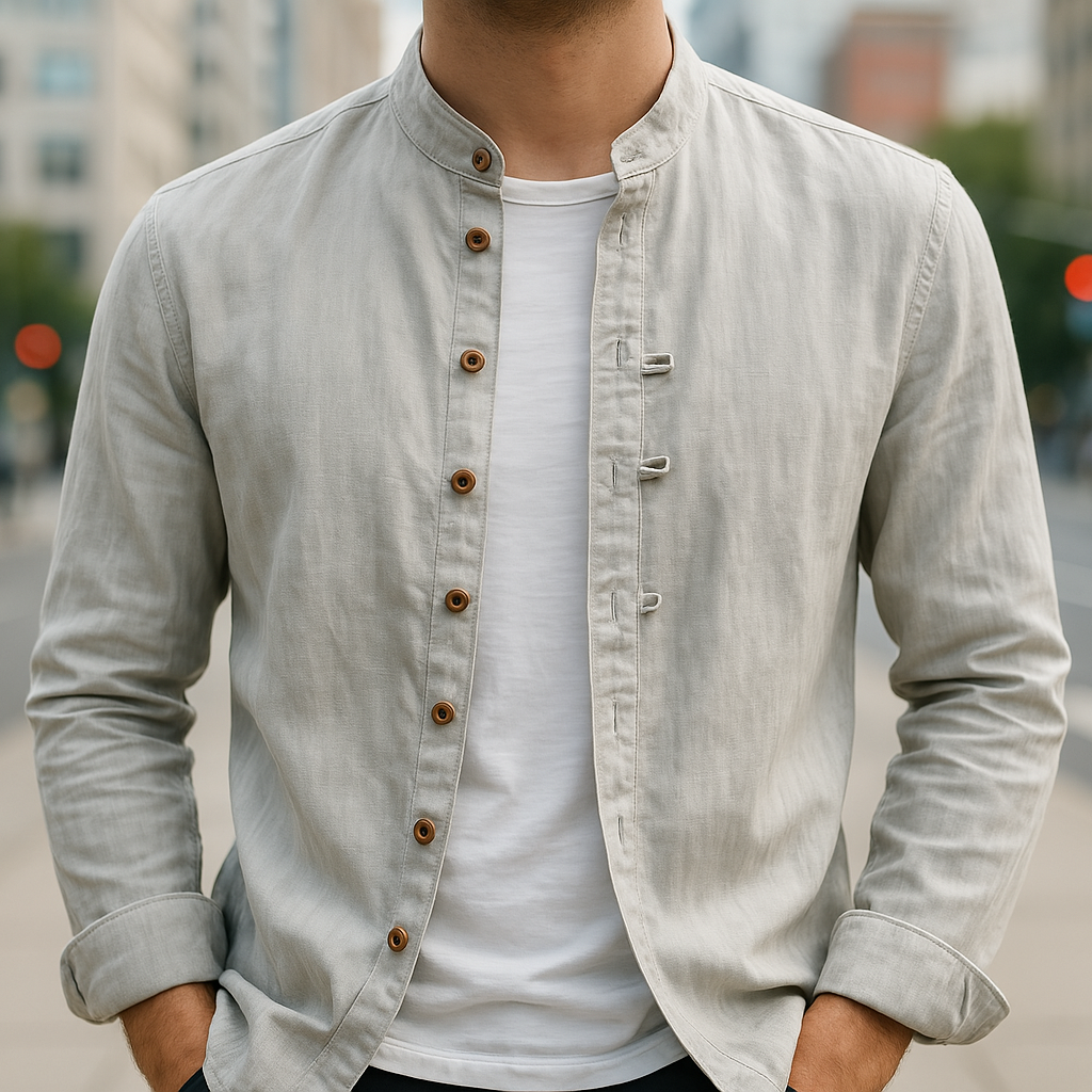 Premium Linen and Cotton Blend Shirt - Montaracrest