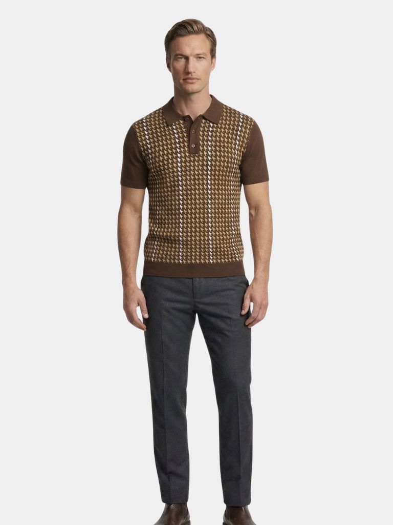 Montaracrest Polo Estetico polo shirt in classic style with collar and button details, displayed on a flat surface.