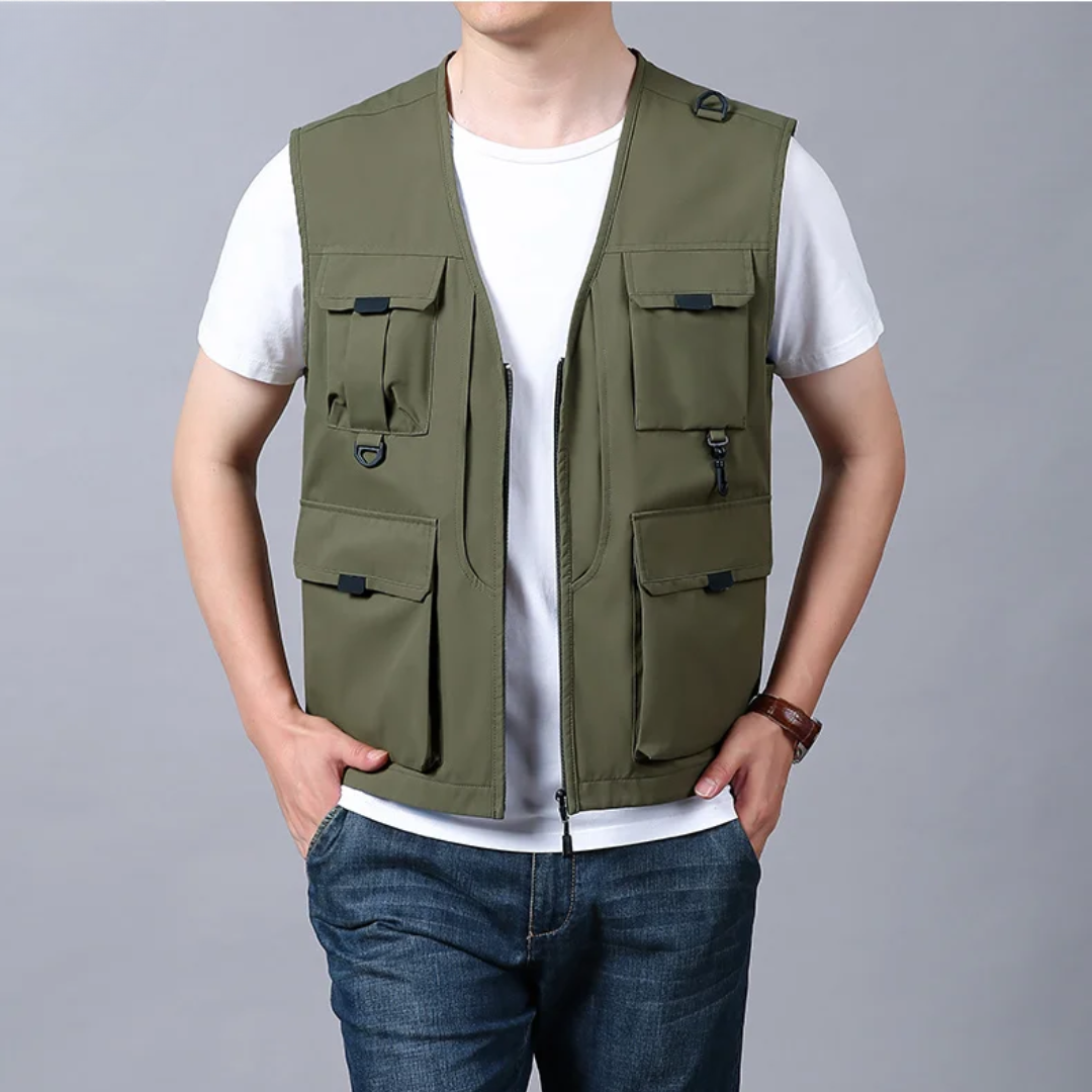 Versatile Multi-Pocket Breathable Cargo Vest - Montaracrest