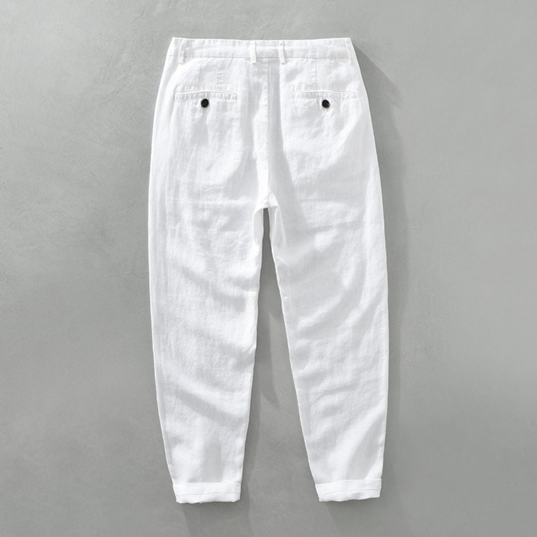Classic Straight Linen Pants - Montaracrest