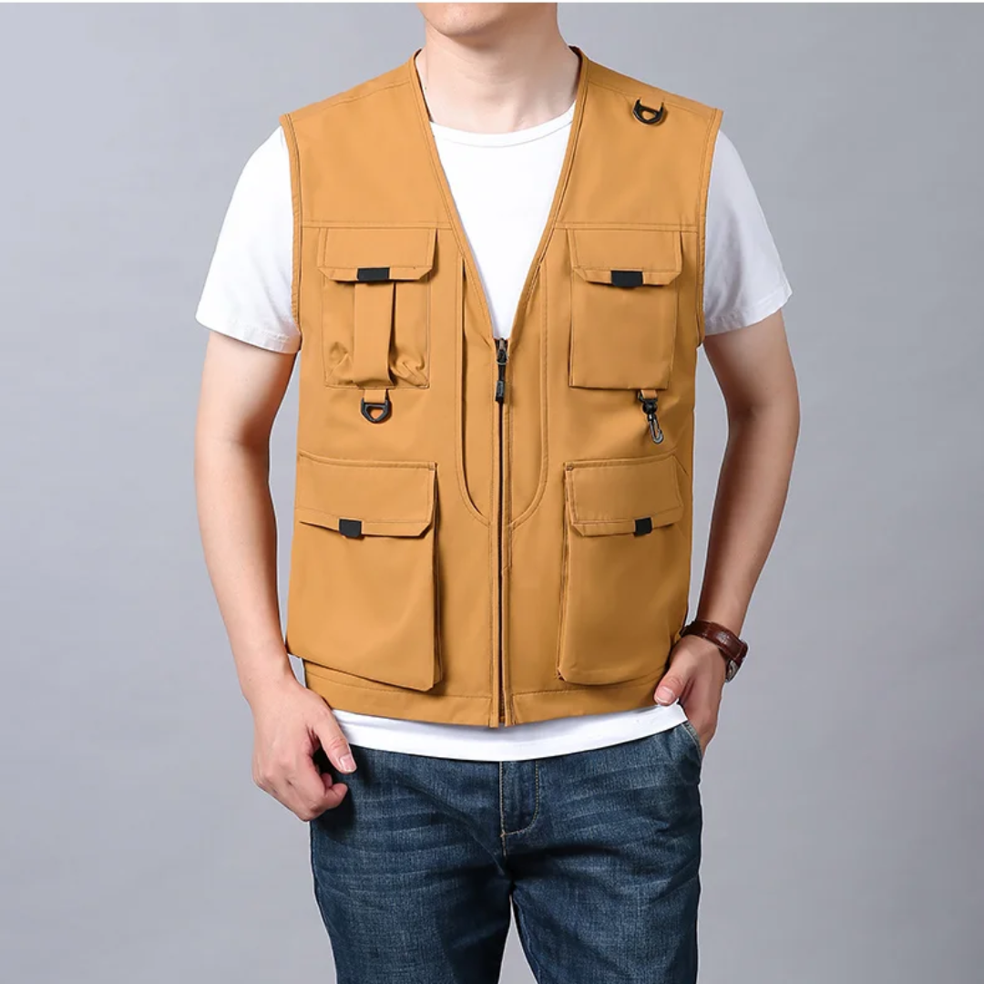 Breathable Cargo Vest with Multiple Pockets