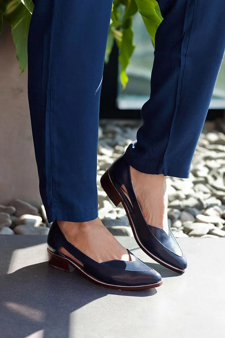 Montaracrest ballerina with side slit, featuring soft fabric and elegant design, perfect for stylish dance or casual wear.
