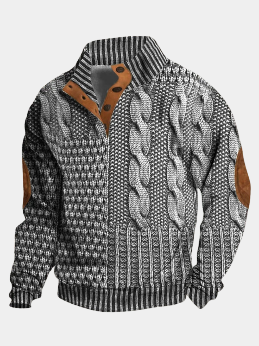 Cozy Patterned Pullover - NICK - Montaracrest