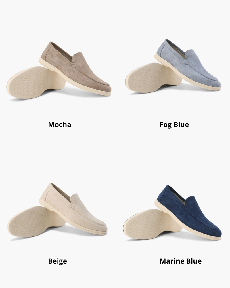 Suede Leather Slip-On Shoes