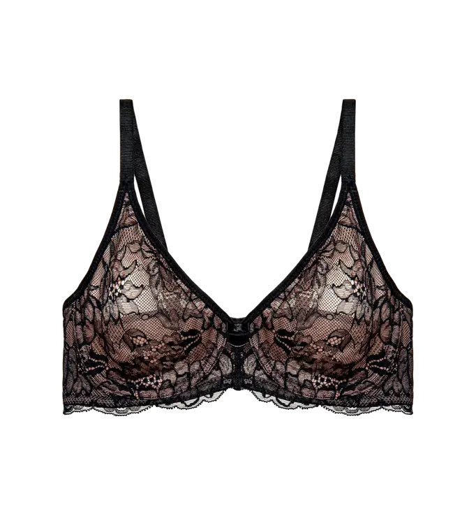Underwired bra - Amourette Charm T W02 - Black