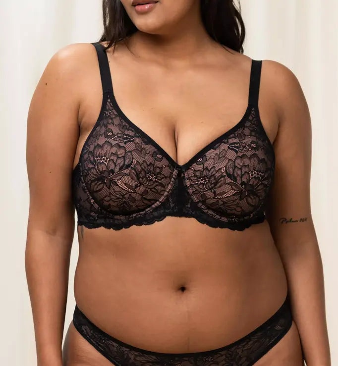 Underwired bra - Amourette Charm T W02 - Black