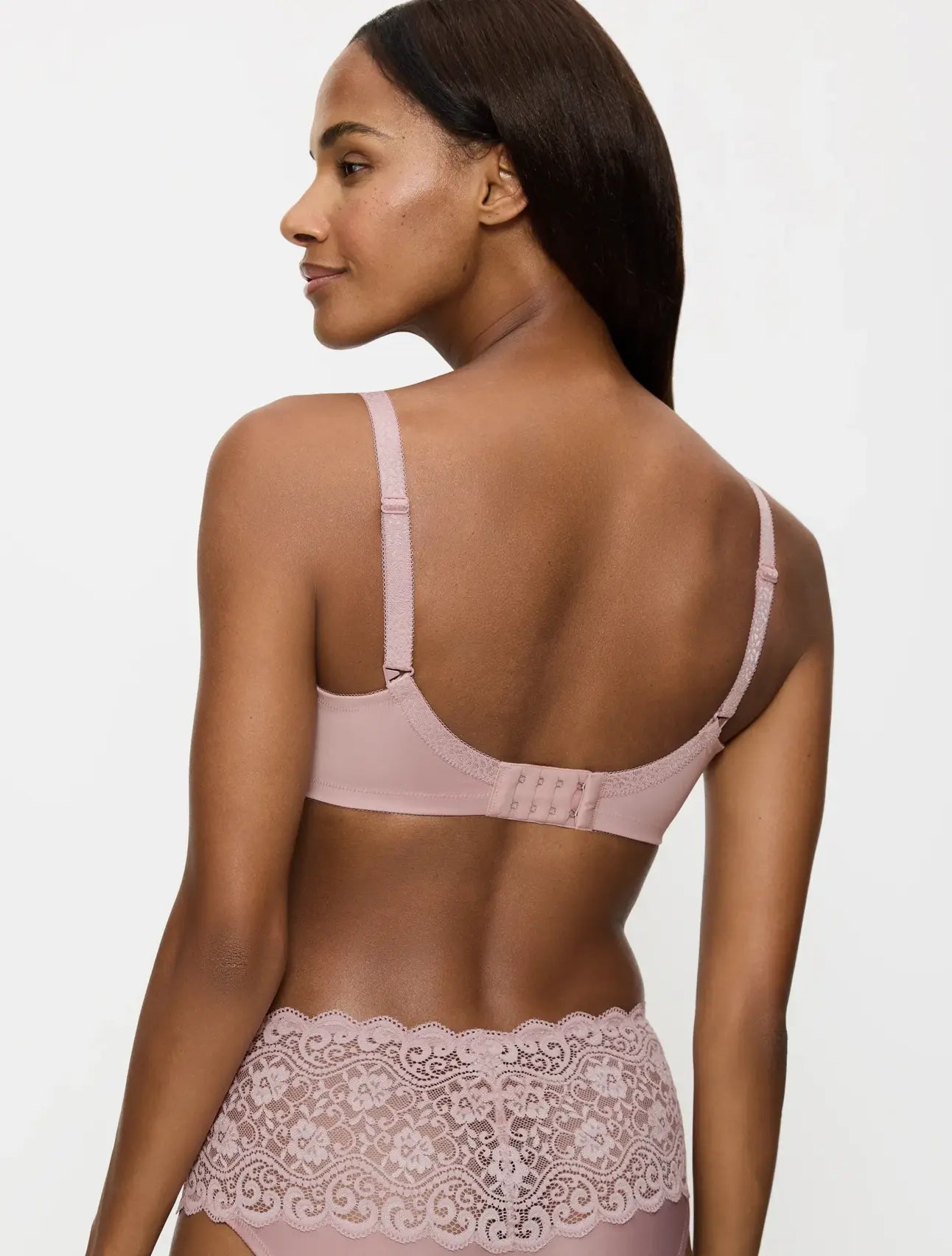 Underwired seamless minimiser bra - Amourette W01 R - 1347 Mauve rose