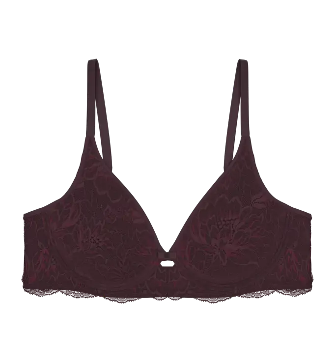 Underwired bra - Amourette Charm T W02 - Burgundy (00EG)