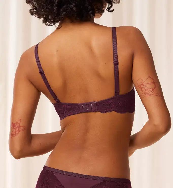 Underwired bra - Amourette Charm T W02 - Burgundy (00EG)