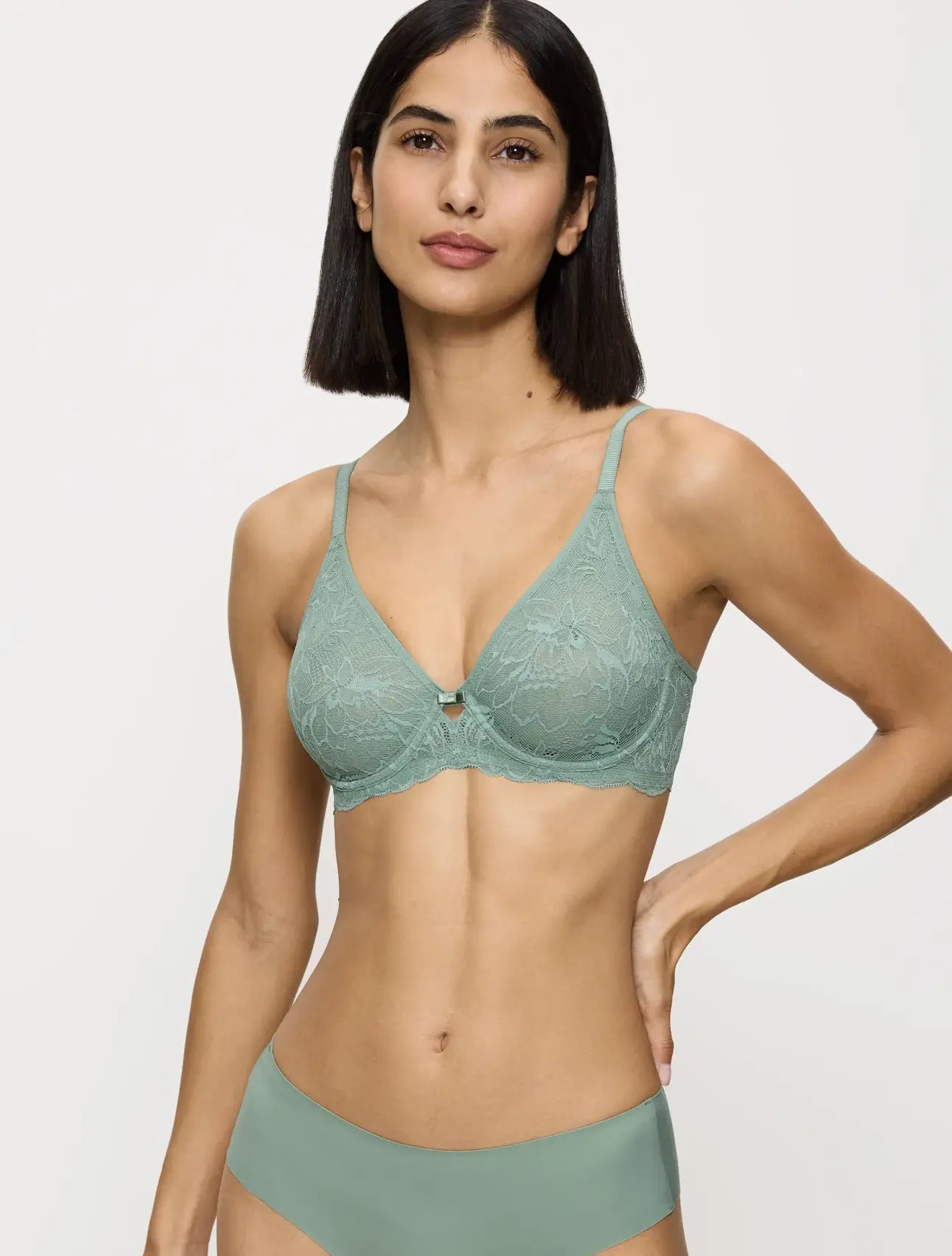 Underwired seamless bra - Amourette Charm T W02 - 1773 Absinthe