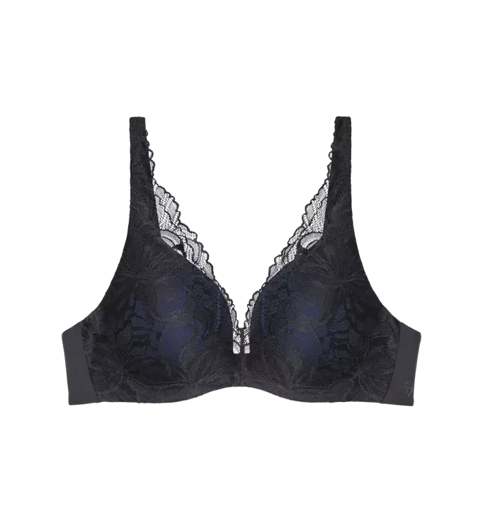 Push-up Bra - Body Make-Up Illusion Lace WP - Black and Nude
