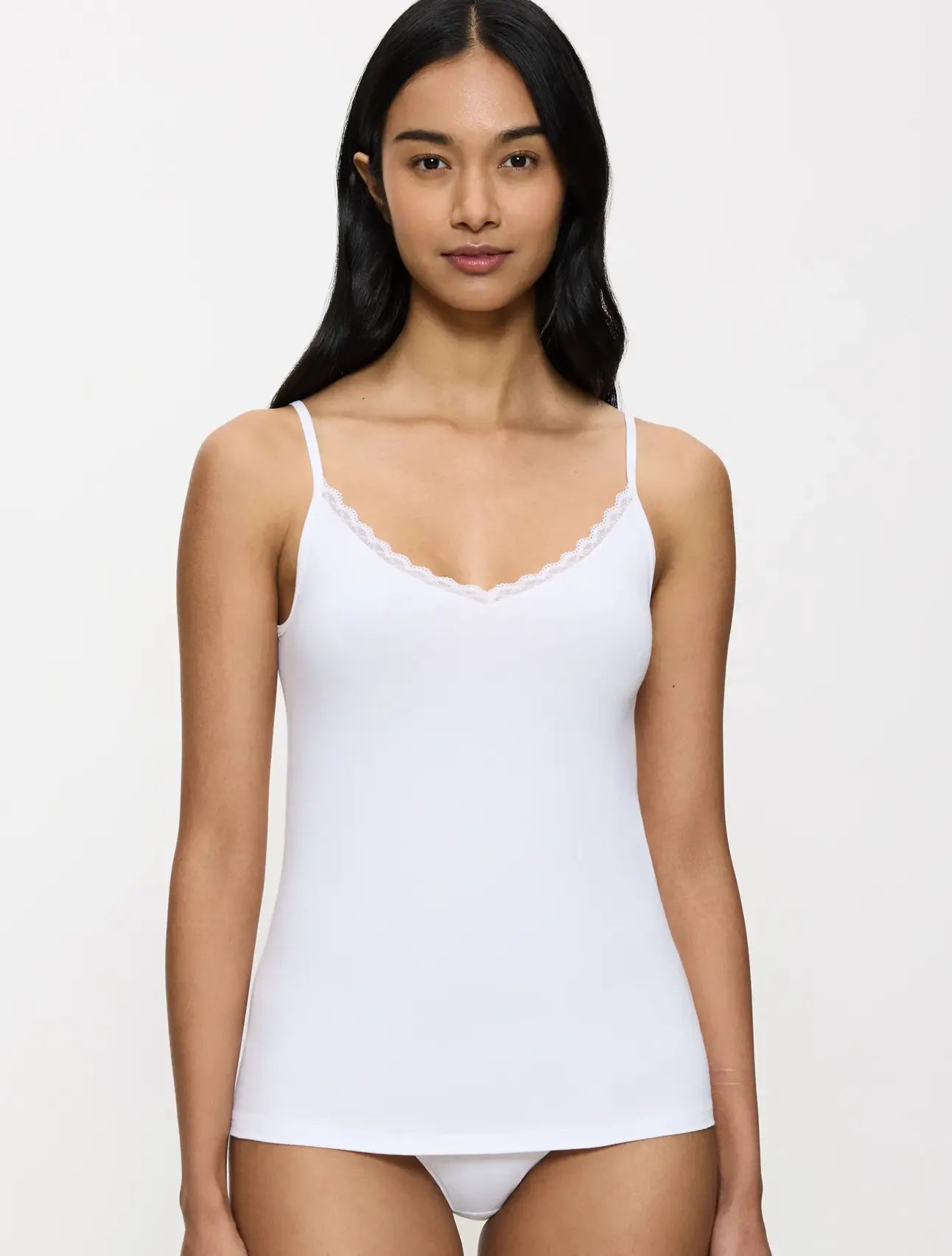 Shirt / Top with spaghetti straps - Feel Of Cotton Spaghetti Top O - 2 colours
