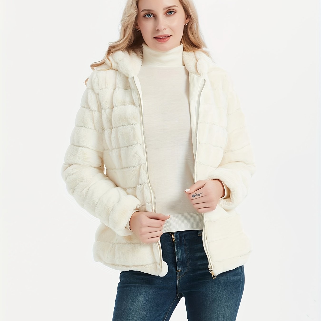 Poppy | Plush Teddy Faux-Fur Zip Jacket