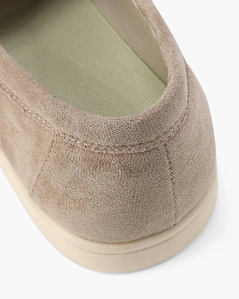 Suede Leather Slip-On Loafers - Montaracrest