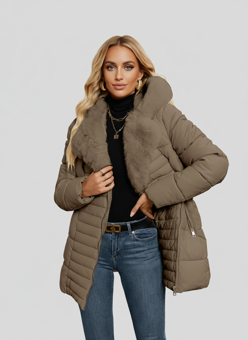 Sophie | Luxe Faux-Fur Collar Puffer Coat