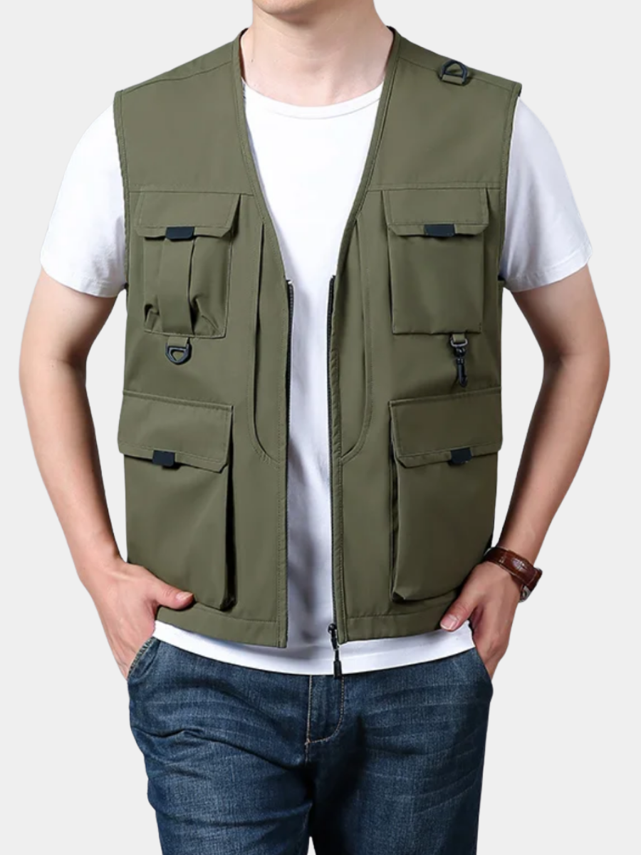 Versatile Multi-Pocket Breathable Cargo Vest - Montaracrest