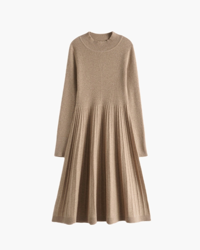 Flared Pure Cashmere Dress
