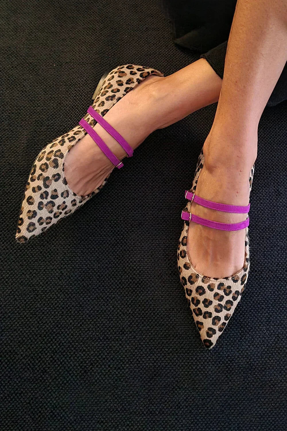 DÉCOLLETÉ LEOPARDATE CON DOPPIO CINTURINO - Montaracrest