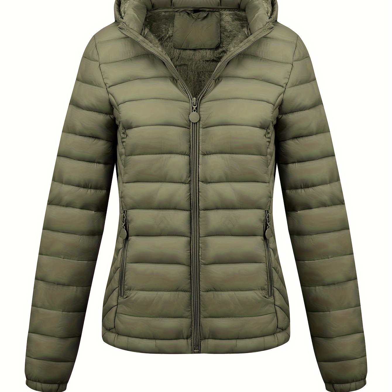 Isla | Hooded Fleece-Lined Puffer Jacket