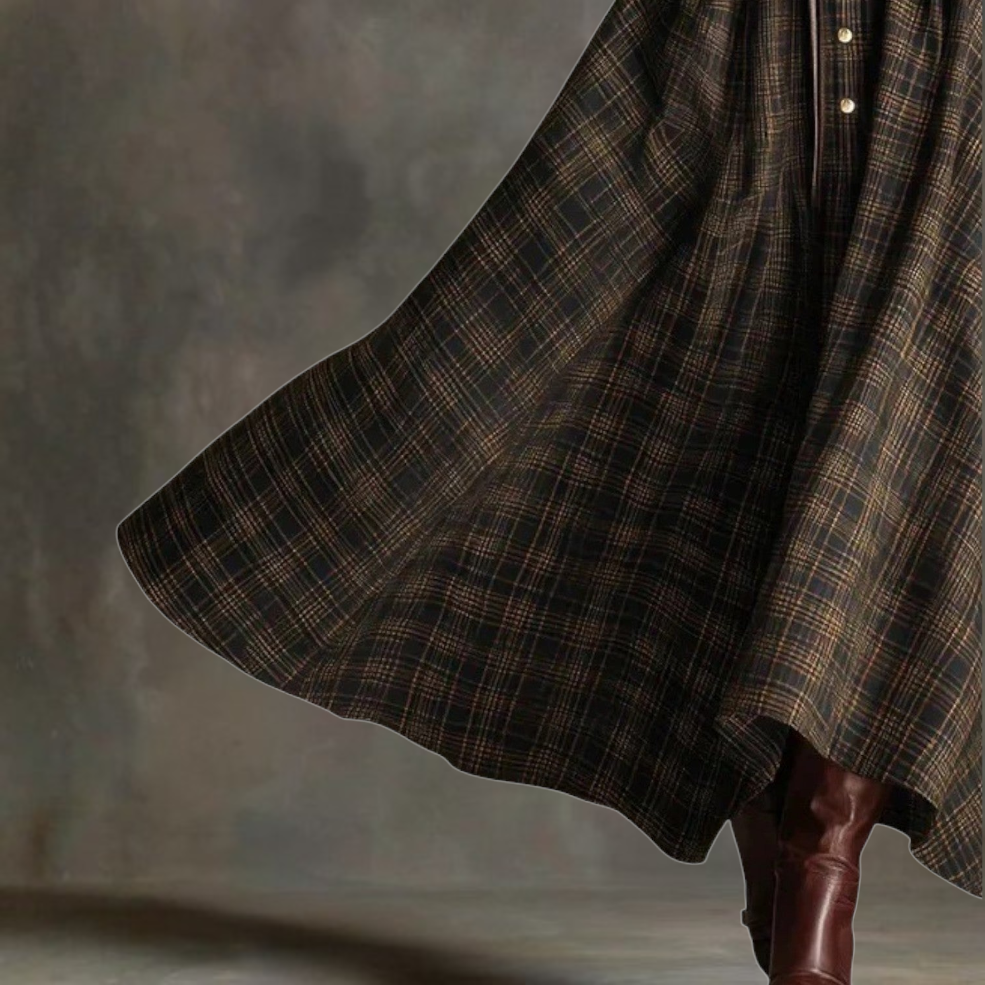 Sara™ | Belted Timeless Winter Maxi Dress