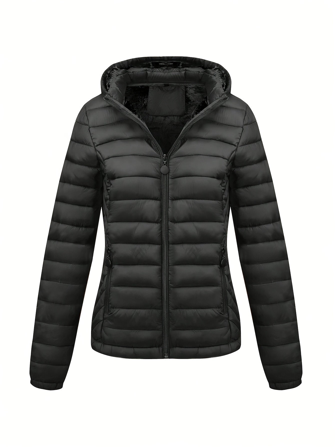 Isla | Hooded Fleece-Lined Puffer Jacket