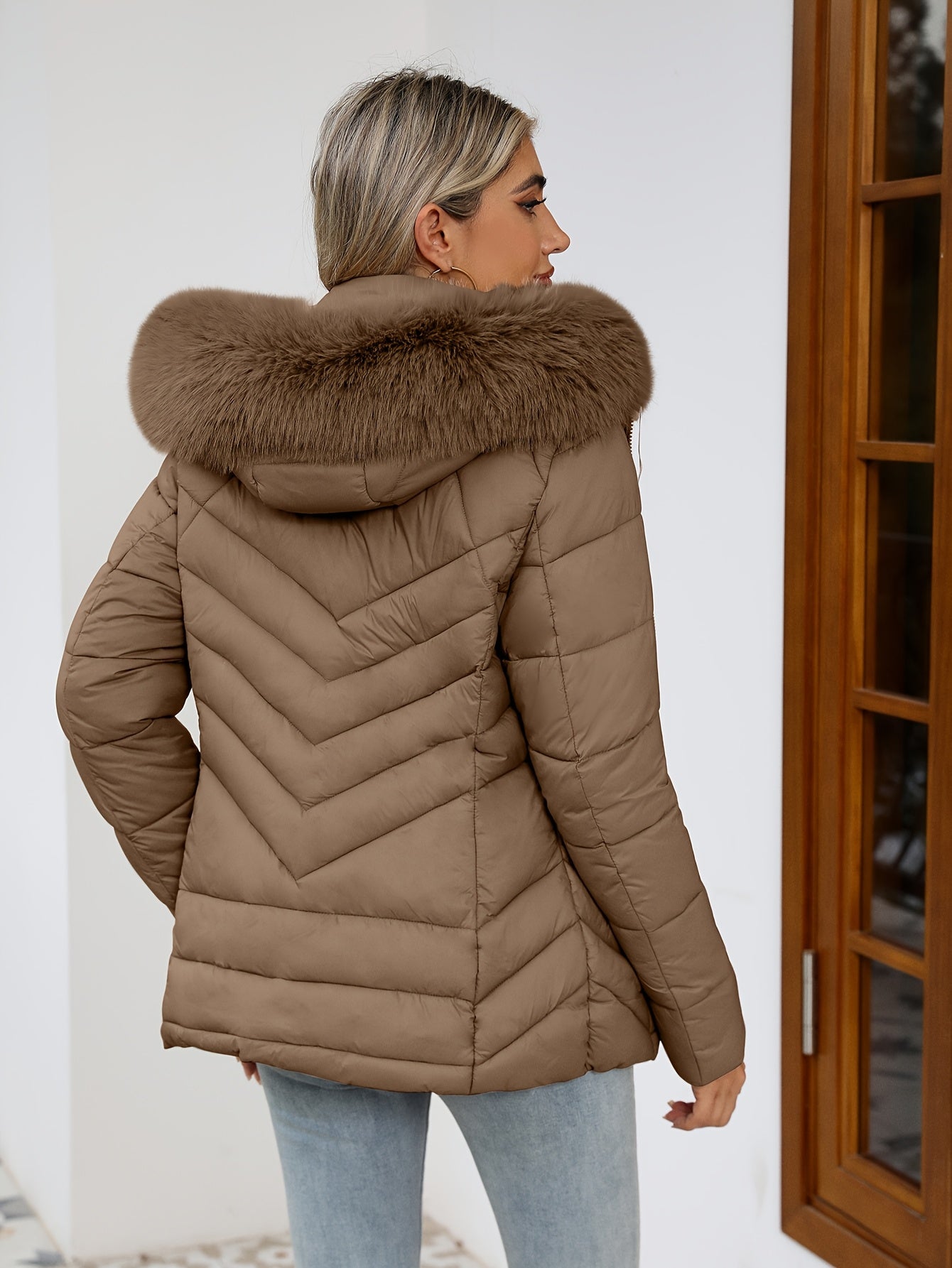 Ruby | Faux-Fur Hooded Quilted Puffer Jacket