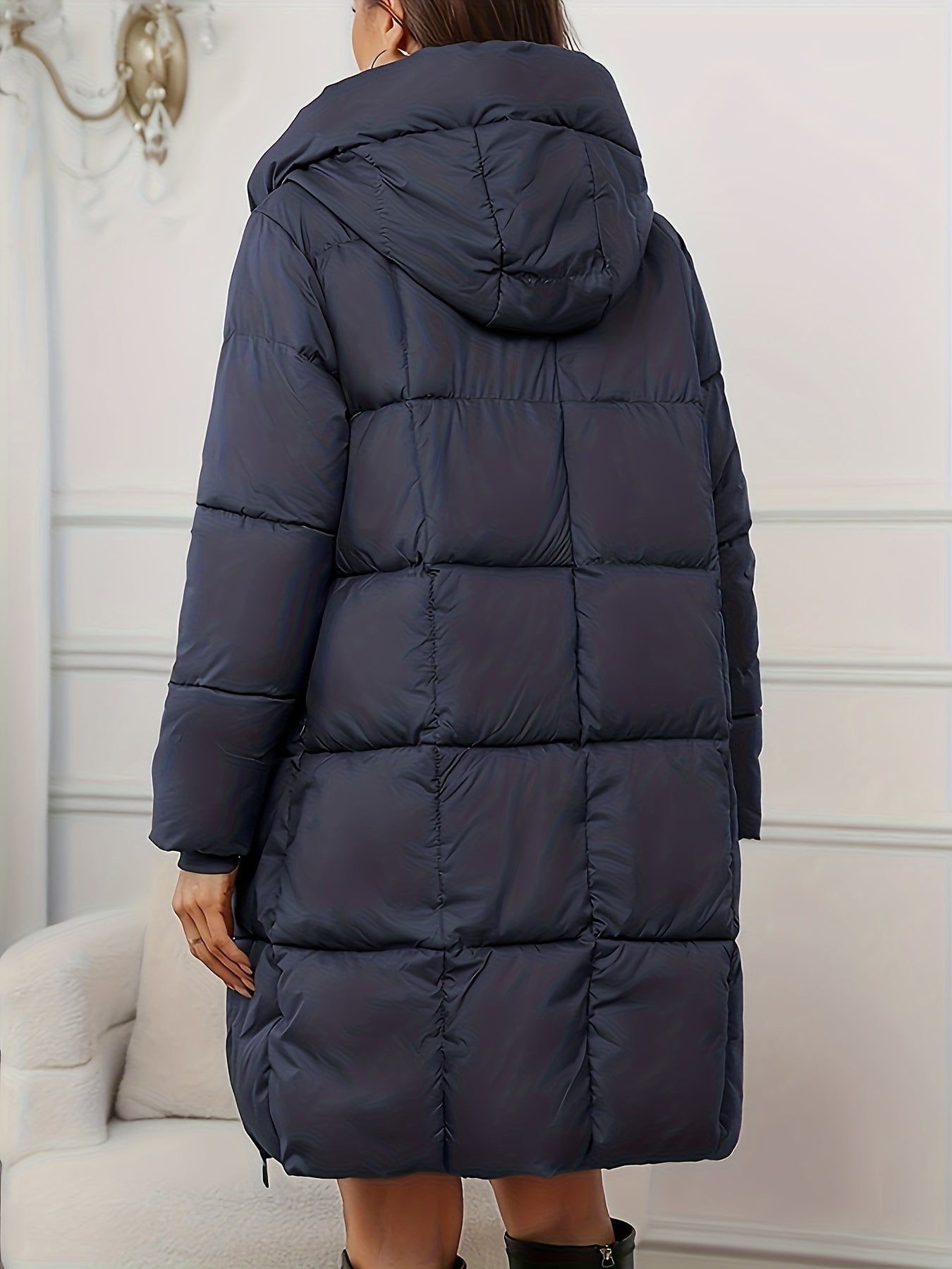 Hannah | Longline Hooded Puffer Coat