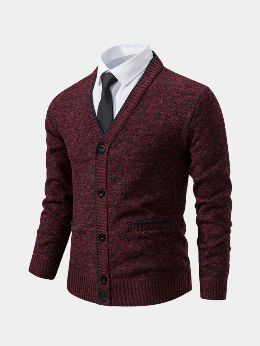 Luxury V-Neck Knit Sweater - Montaracrest