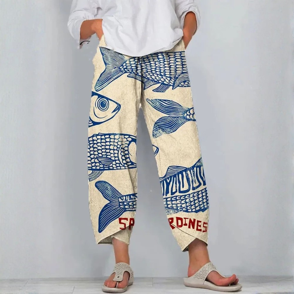 Calinda | Easy Plaid Trousers