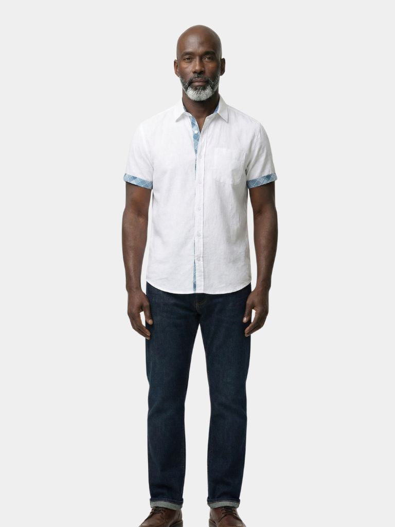 Montaracrest casual ocean-themed overhemden shirt with detailed design, shown laid flat in the product image.