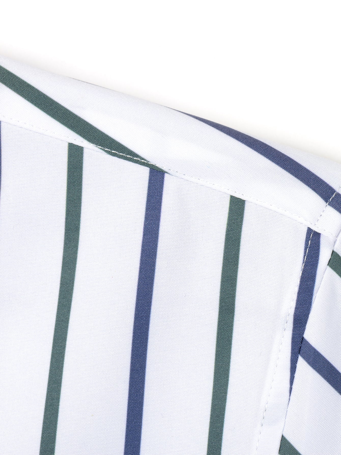 Button-Up Long Sleeve Striped Shirt with Slim Fit Flared Pants